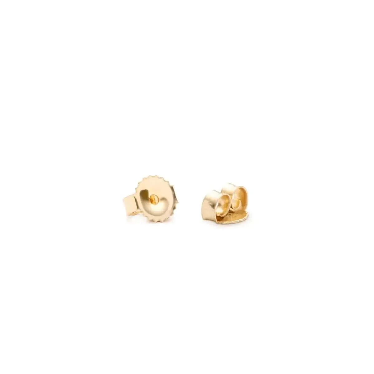 Greenwich Mini Flower Birthstone & Diamond Earrings in 14k Gold - Image 4