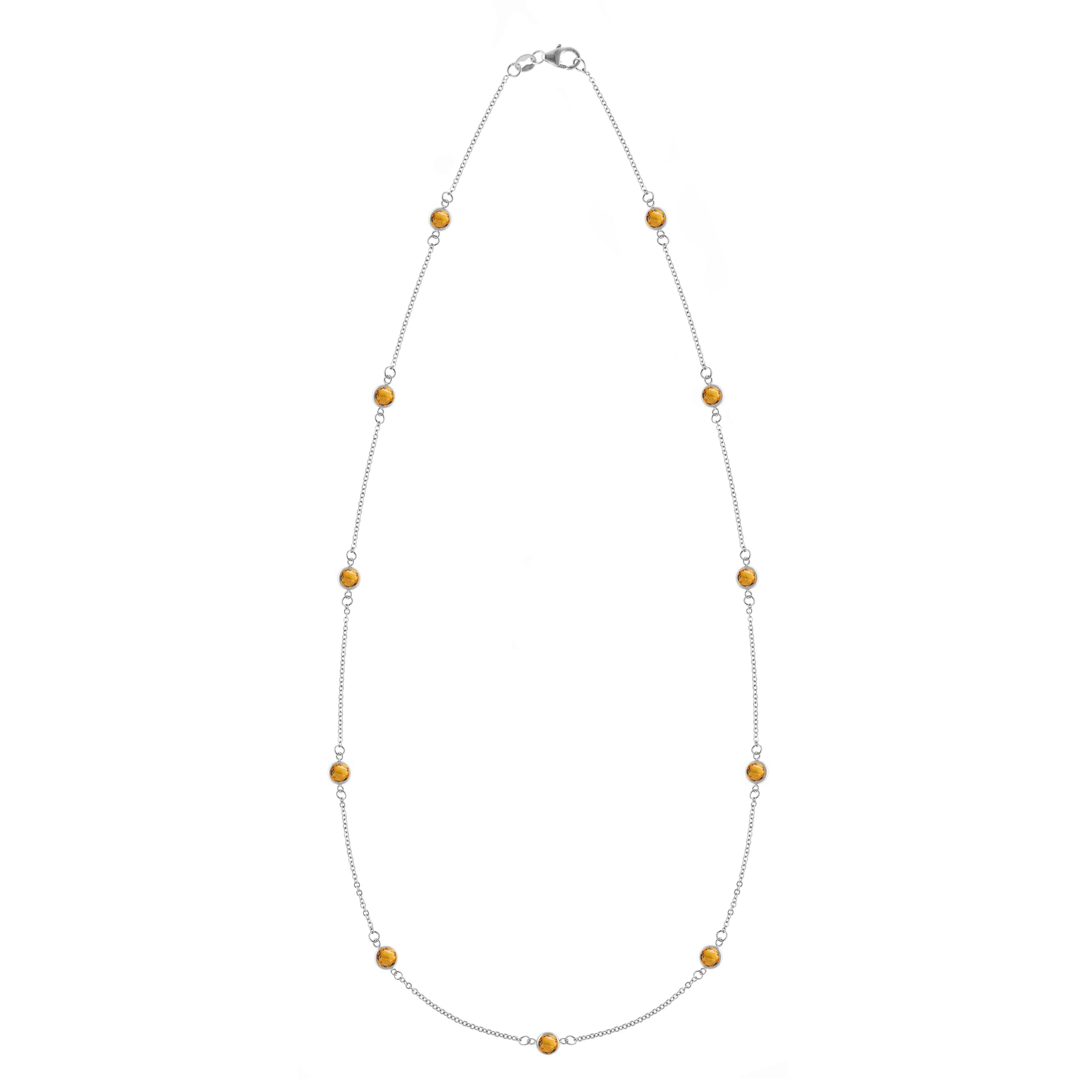 Bayberry 11 Citrine Necklace in 14k Gold (November) - Image 5