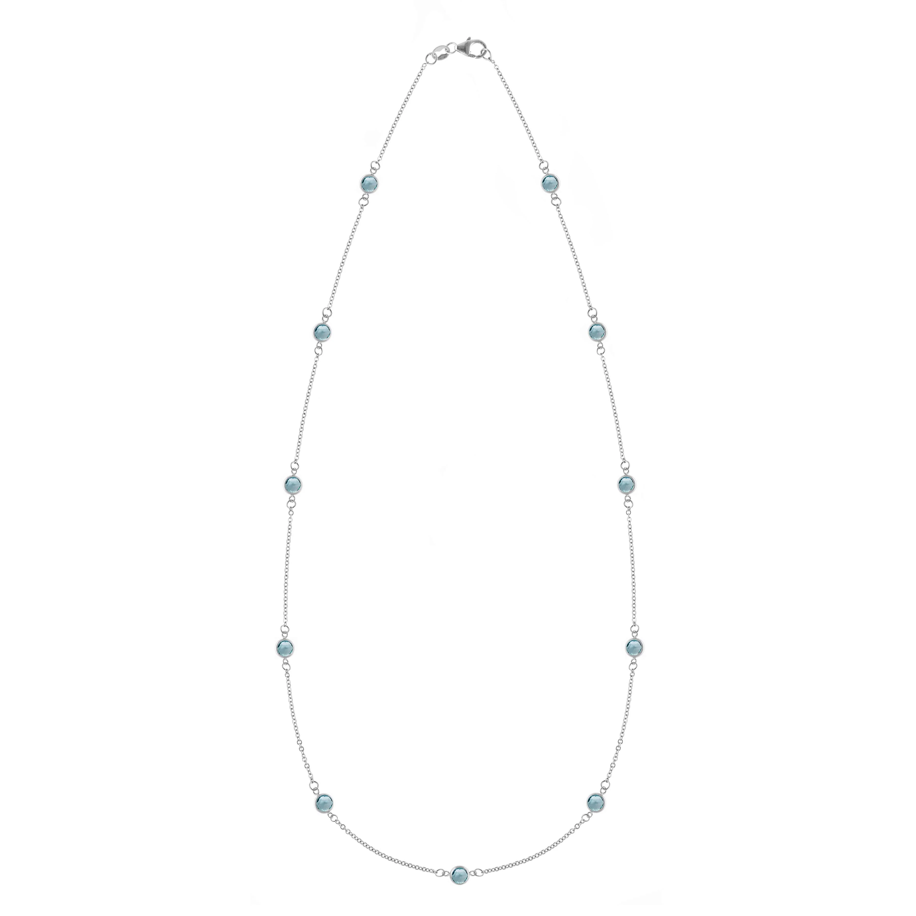 Bayberry 11 Nantucket Blue Topaz Necklace in 14k Gold (December) - Image 5