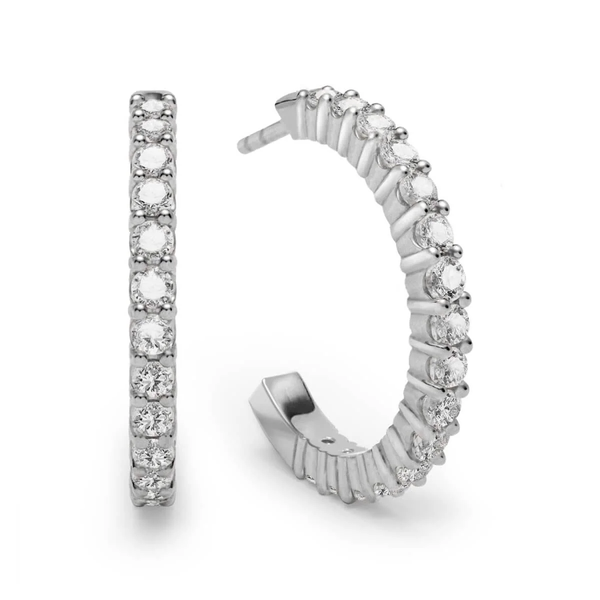 Rosecliff Birthstone Hoop Earrings in 14k Gold - Image 7
